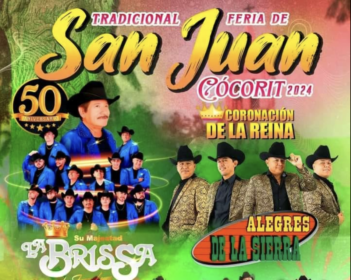 ¡No Te Pierdas la Feria de San Juan Cócorit 2024! Celebración del 50º Aniversario con La Brissa de Juan Leyva
